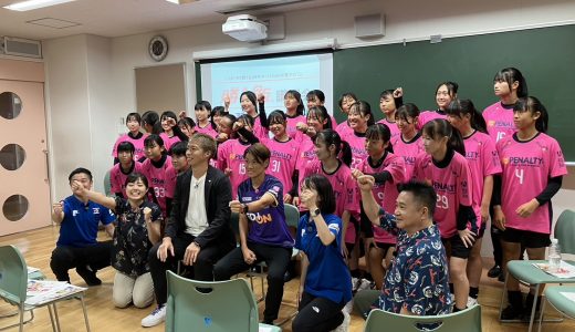 女子サッカー部、RCC「ランキンLand！」の取材を受けました