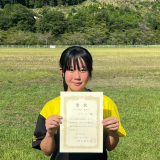 広島県アーチェリー選手権大会女子6位入賞